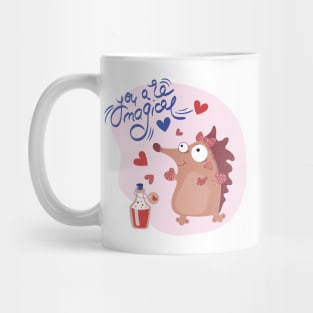 Romantic You Are Magical Hedgehog | Valentines Day Mug